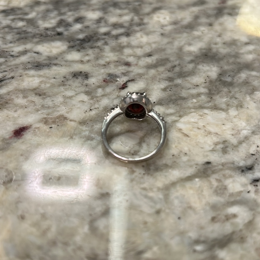 Ruby Silver Ring - image 6